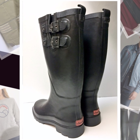 Chooka Top Solid Black Rain Boot size 6 - Picture 6 of 8